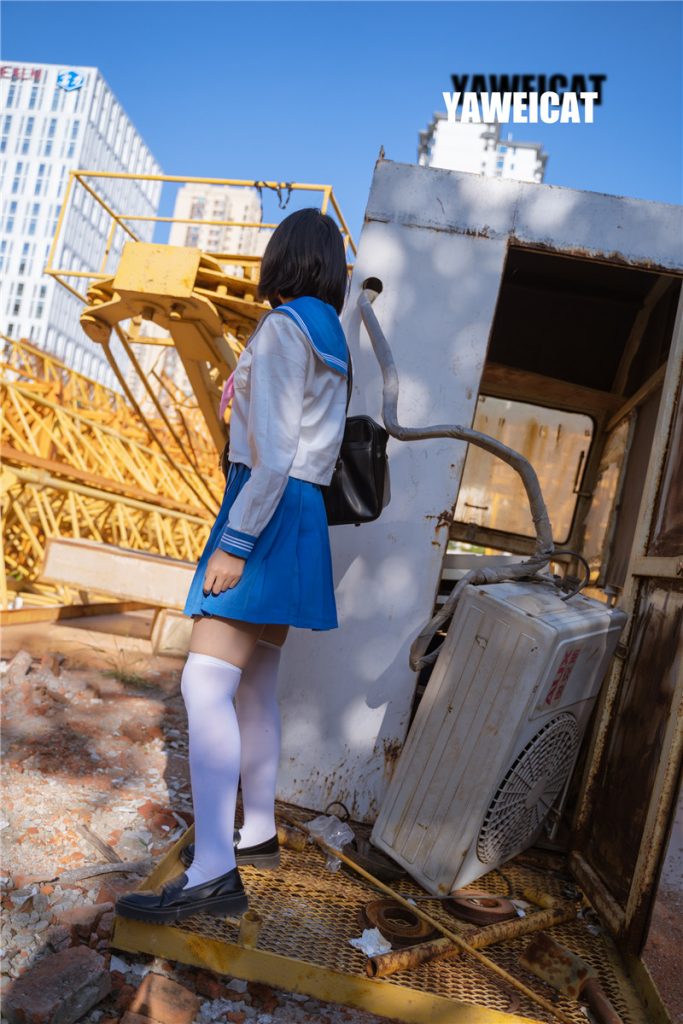 押尾猫之建筑工地露出 (125P+1V-554M) COSPLAY-第3张