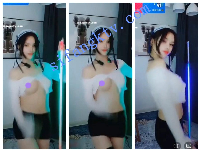 花椒定制 极品女神 小奶芙 内内舞蹈+清尘跟妮妮露点 图 05