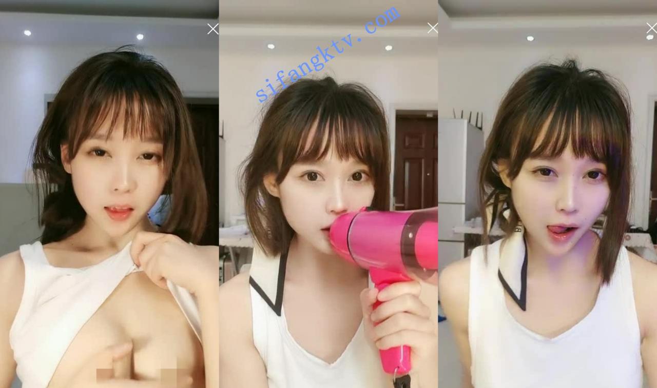 高颜值女大学生 哦好的就这样 酒后发骚露三点 白虎嫩逼 图 03