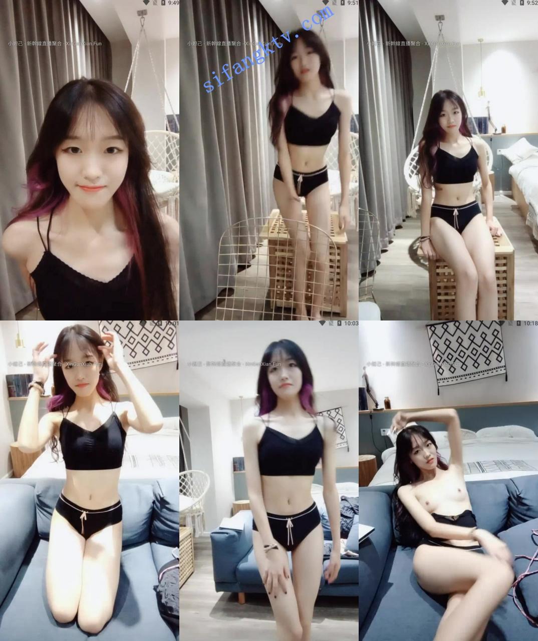 小奶敷敷 00后飞机场骨感美少女,收费房全裸掰开小穴 图 01
