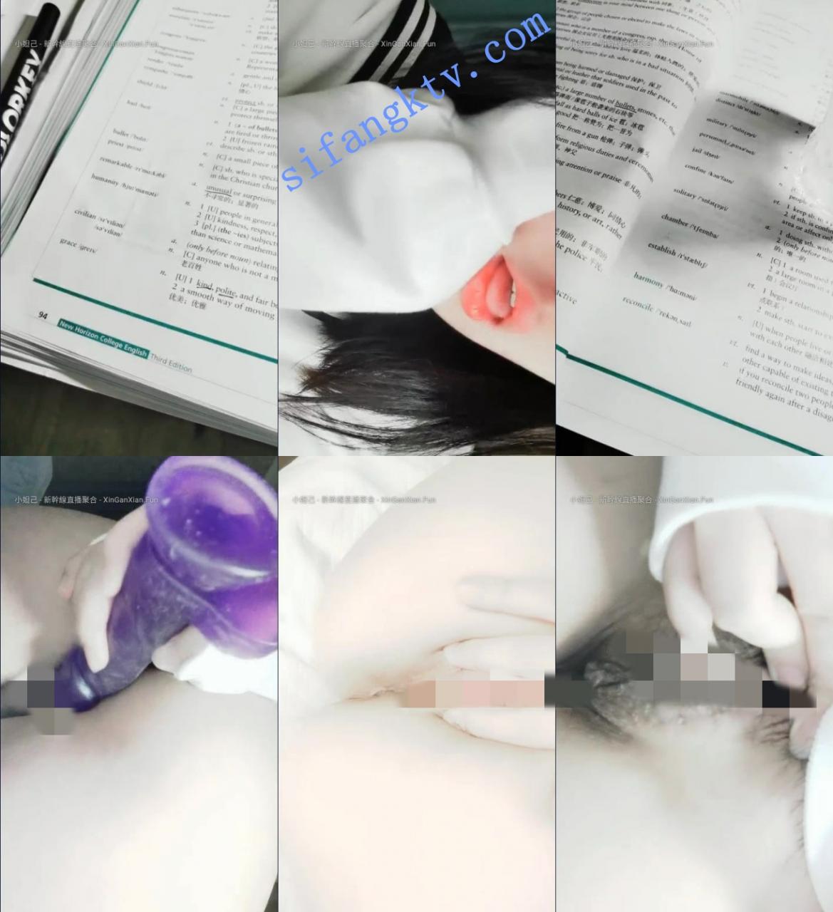 英语系19岁学妹 只有19岁 一边写作业 一边直播下海露点.. 图 04