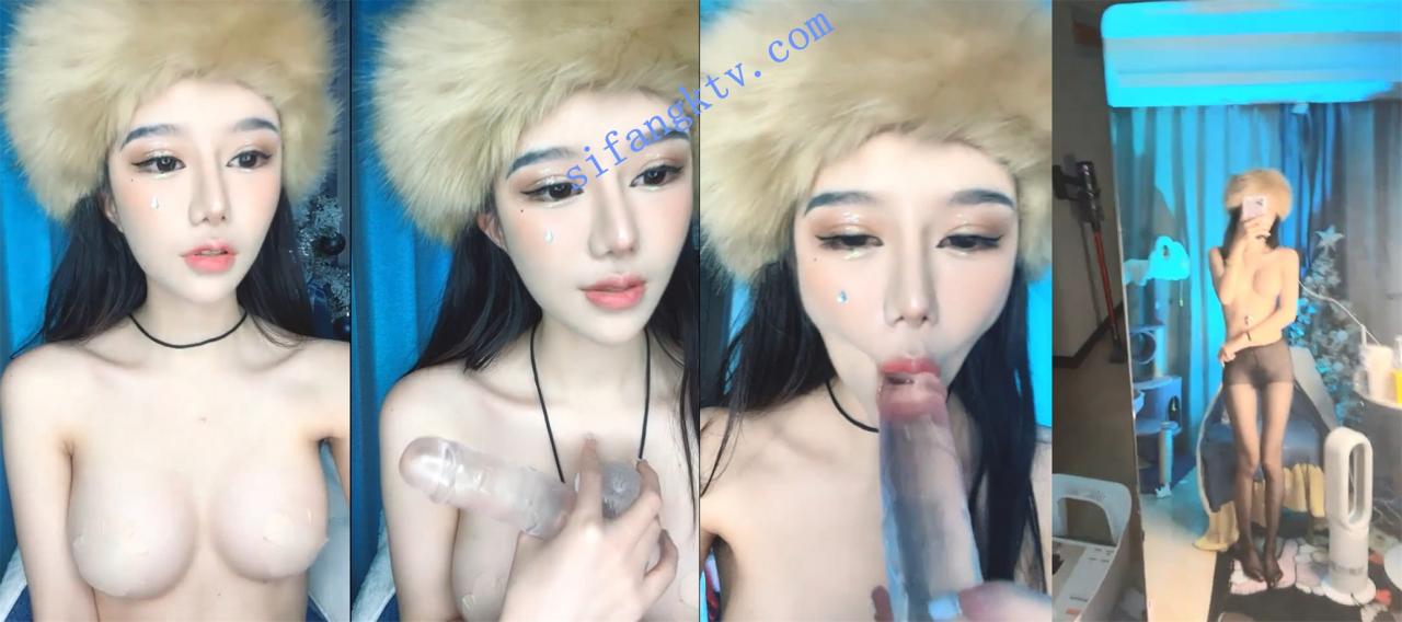 花枝招展的 瓑媕婀 身材苗条奶子坚挺小翘臀 水晶JB插逼 图 01