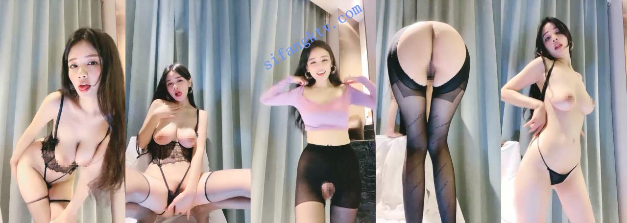 西东东 卷发红唇大耳环连体丁字裤超级性感辣妹 E乳肥鲍 图 05