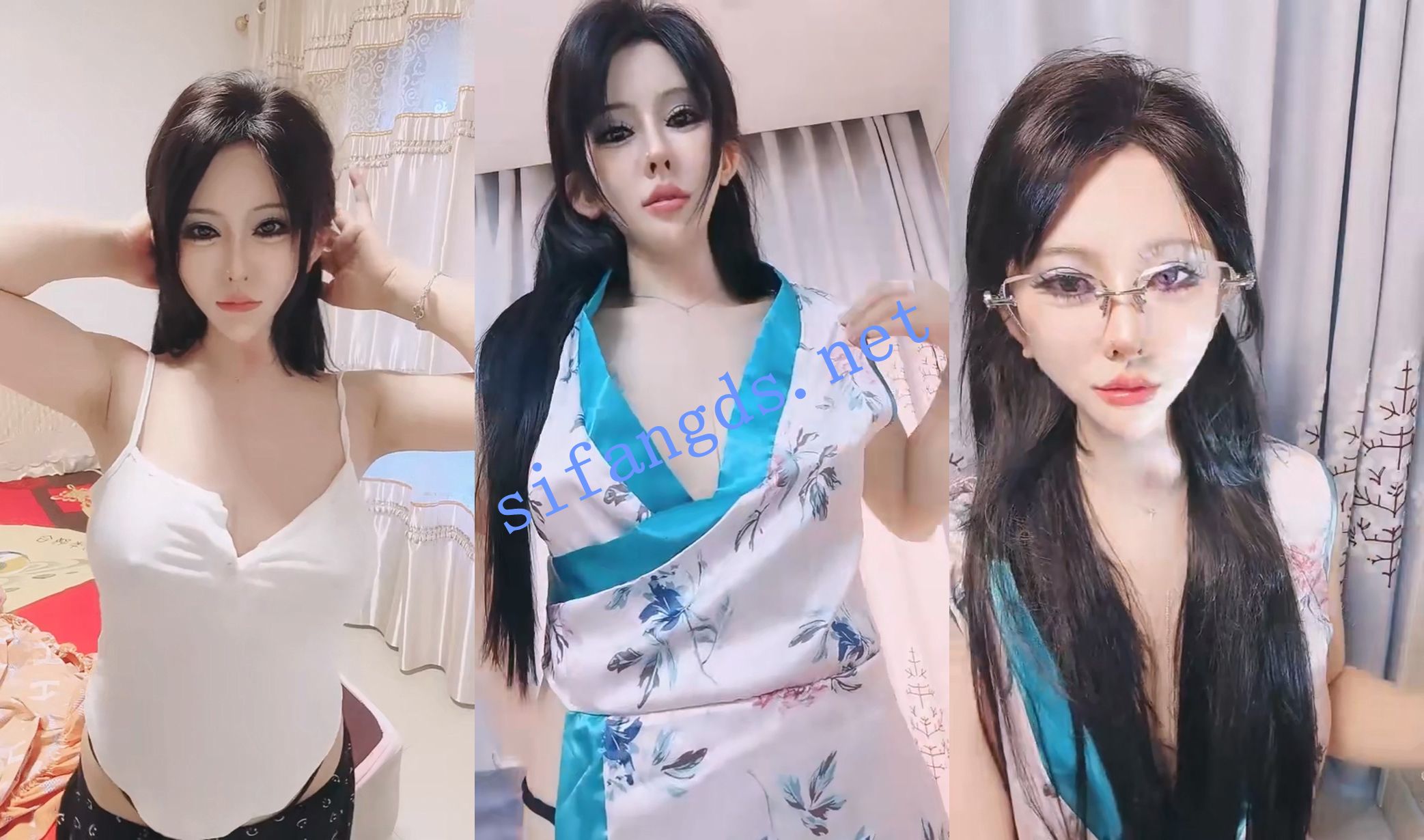 标准网红脸~确实很美~ 花生奶 汹涌巨乳~大黑鸡巴插B喷水~ 图 02
