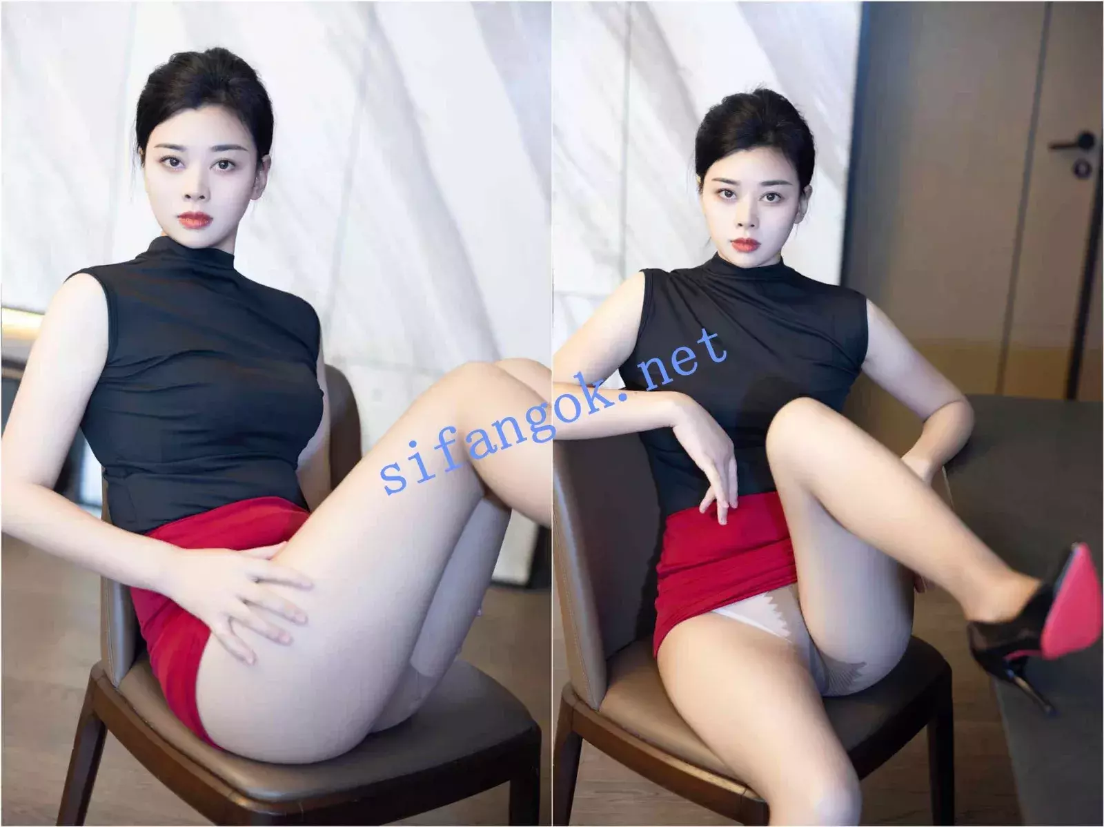 ❤️秀人网模特徐清妍❤️黑丝高跟OL 职业女性成熟美 图 02