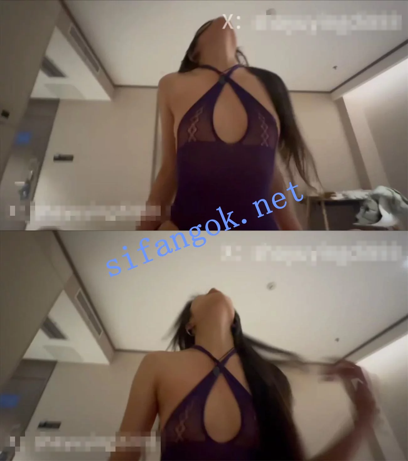 鲨鱼硬弟 约啪紫衣情趣女神 JK嫩妹 优衣库试衣间性爱 图 02