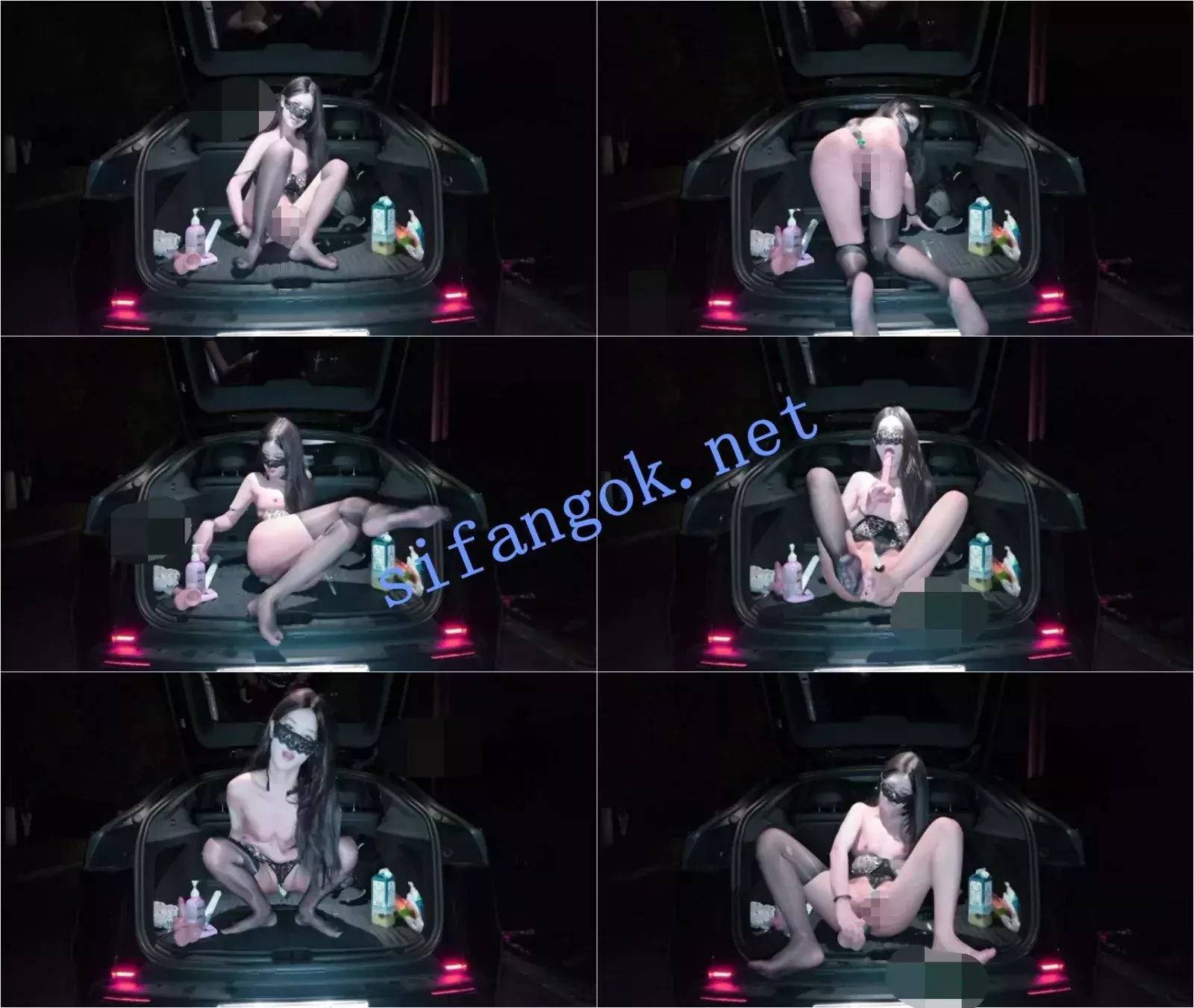 ✅抖音 UU-4 大长腿顶级美女 户外露出 在公路插B B特写 发骚 图 04