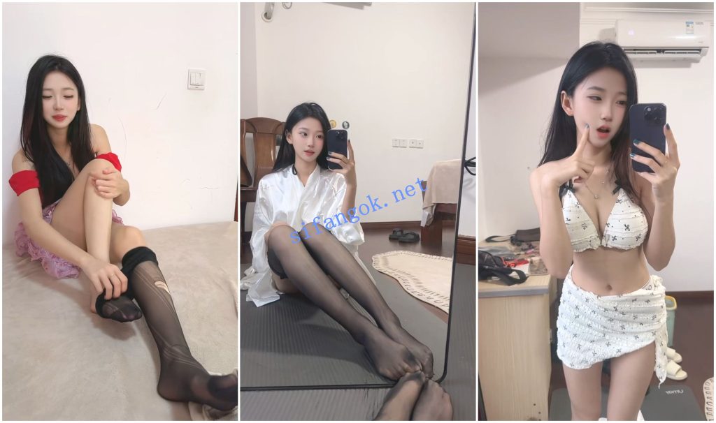 抖音福利 苗条嫩妹 嘻嘻耶 丝足裸足诱惑 315M 图 04