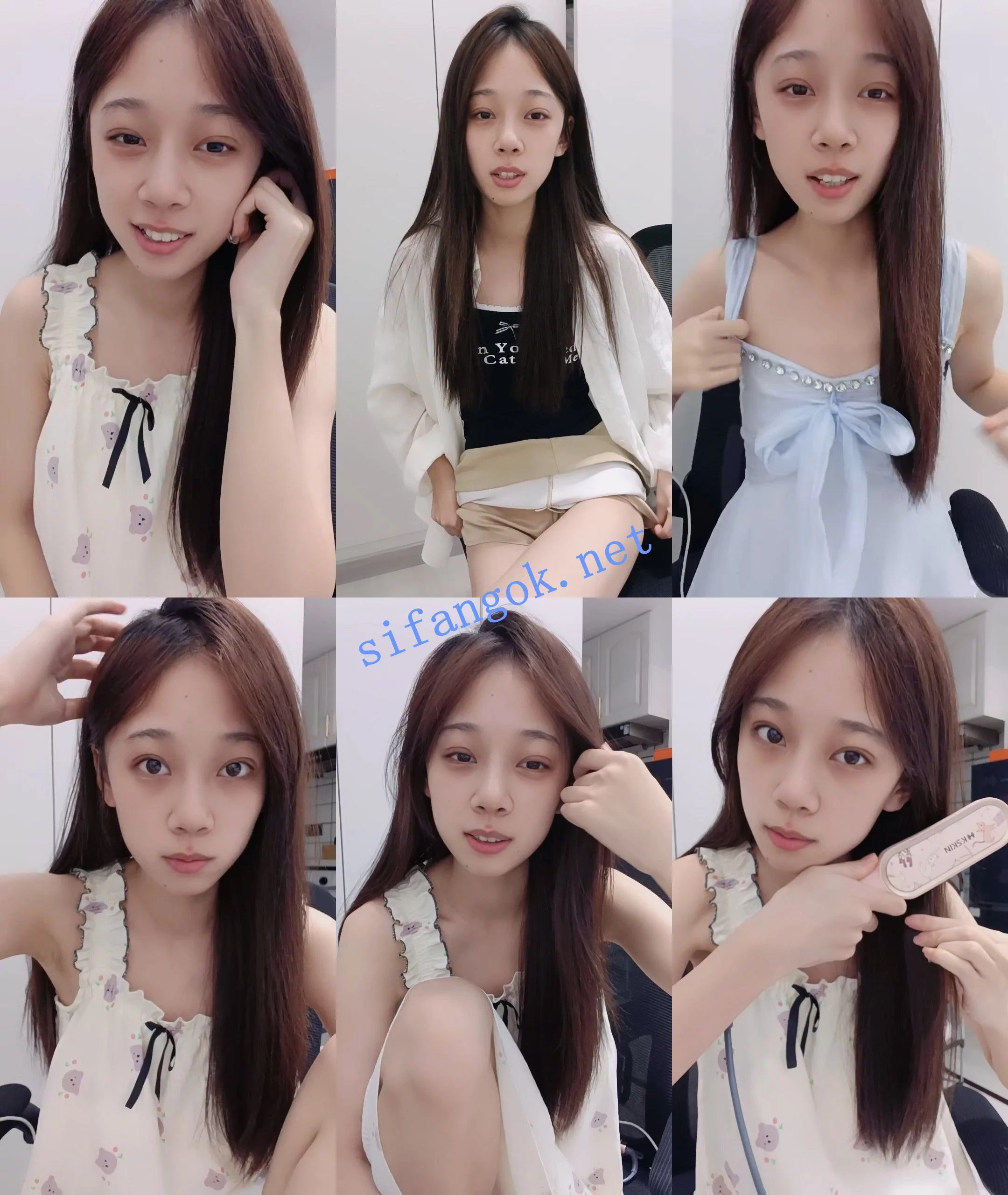 【她说逼塞满了】刚成年美乳学妹~掰穴道具自慰~特写粉穴
