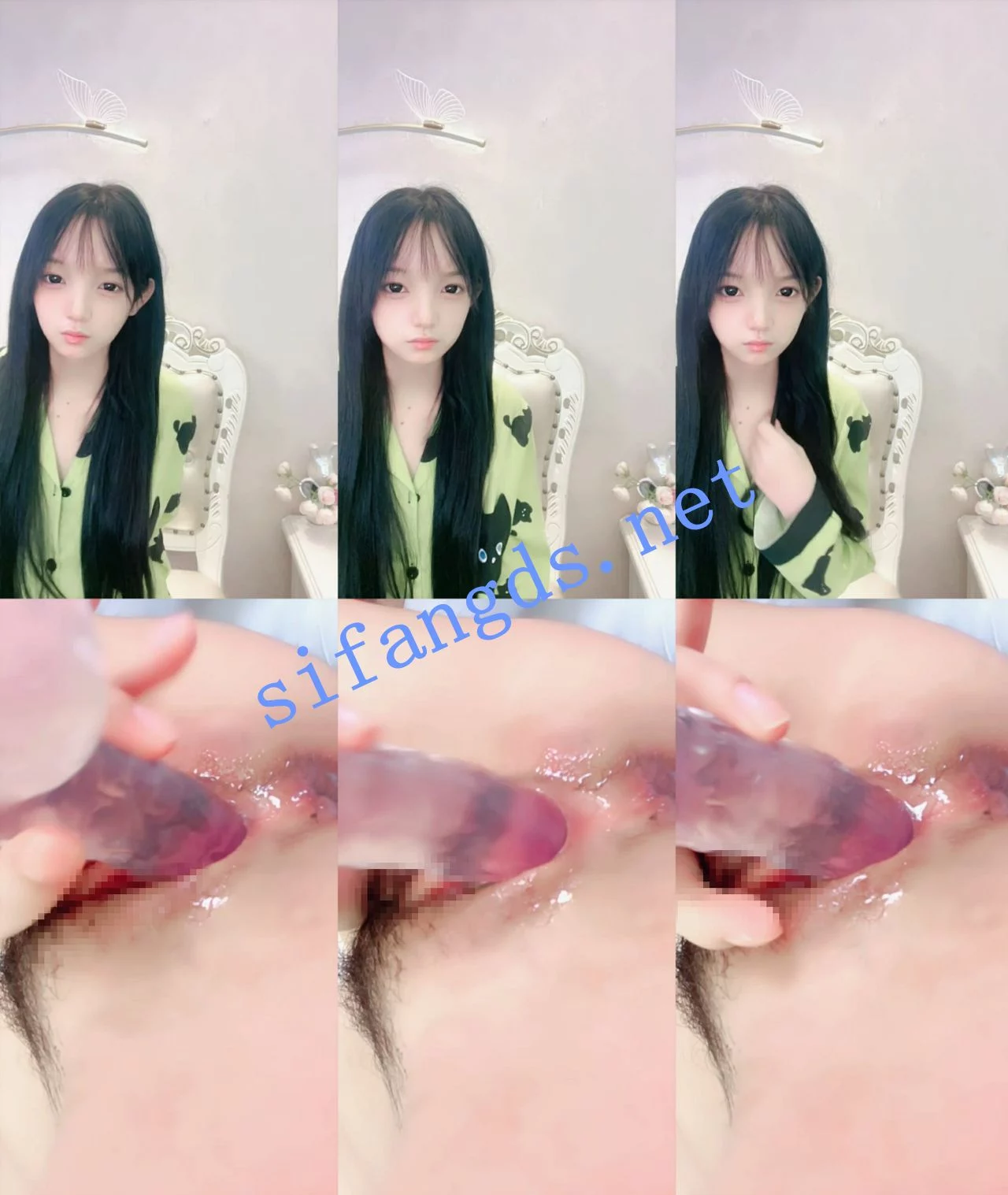 无可挑剔~宅男杀手! 鬼鬼啊 空前尺度裸舞自慰道具流白浆 图 03