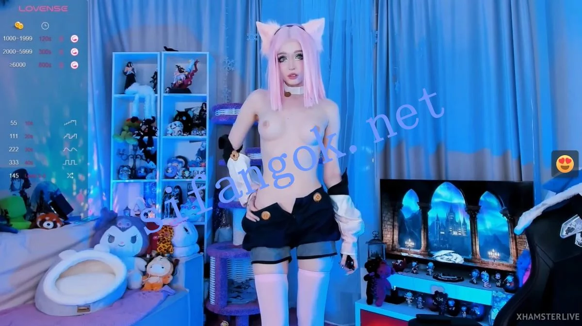 ❤❤❤ST欧美coser,Stripchat Sparkland 皮肤特别特别白,大秀 图 02