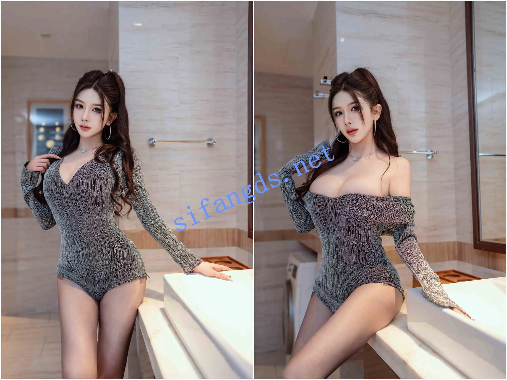 秀人网李丽莎最顶一套！开裆黑丝+网内透奶，高颜值直接封神