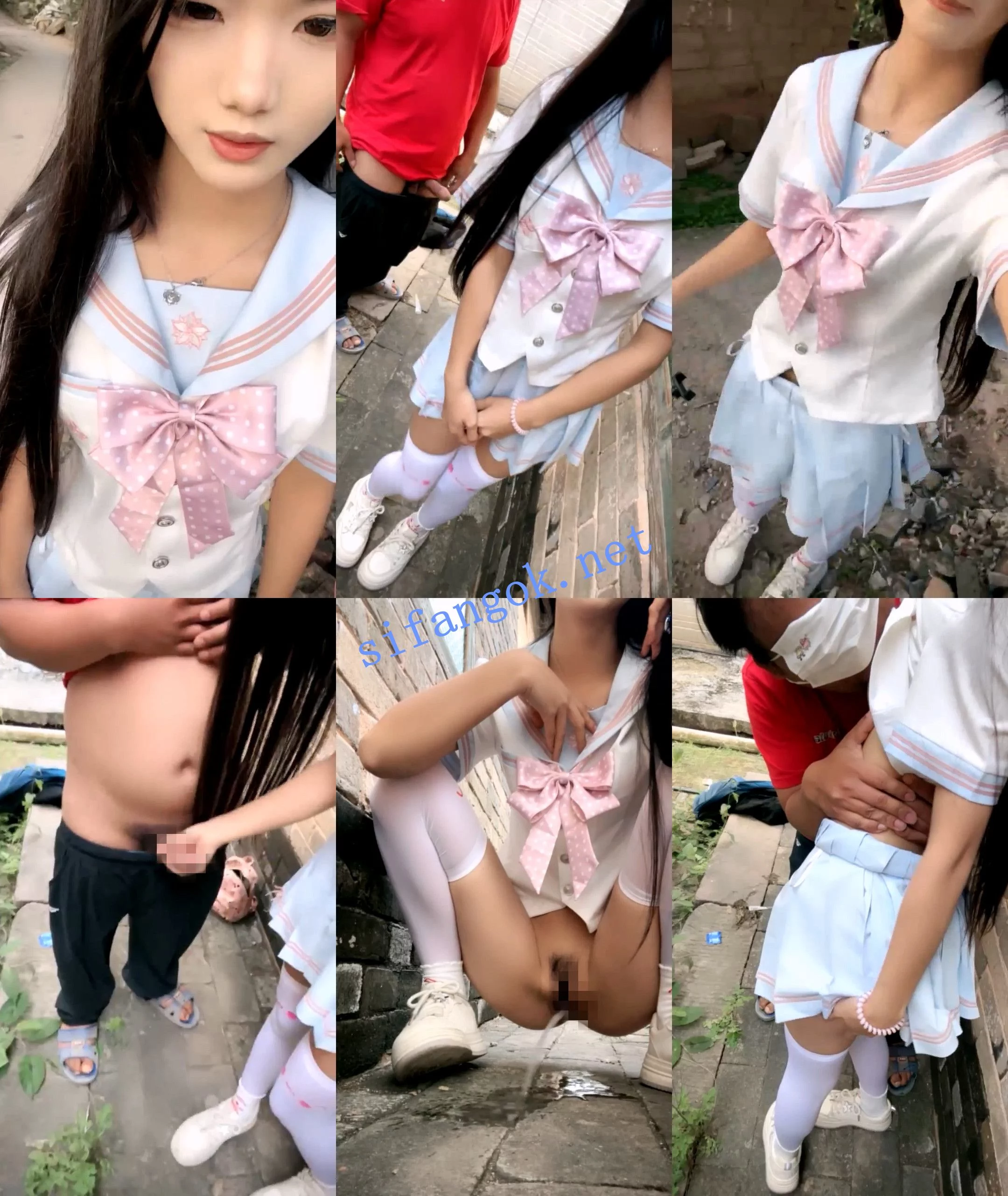 ♆♆ 水嫩宝宝 农村美少女~户外跳蛋~开房3P轮操~大叔爆操 图 07