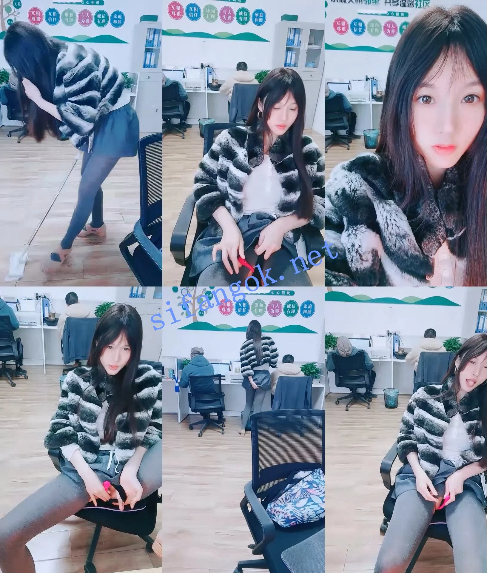 ♆♆ 晚安樊樊 颜值白领~! 上班偷播~背对同事~真空跳蛋 图 03