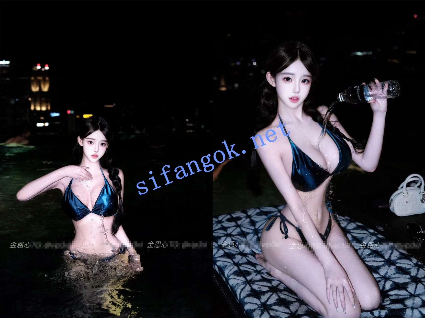 ❤️抖音13万粉丝超高颜值女神 金恩心 下海约啪金主 图 02